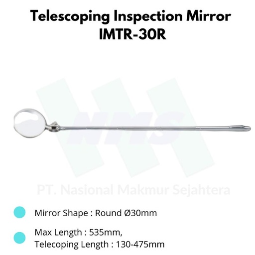 [EZM.1044051] Niigata Seiki Telescoping Magnifying Inspection Mirror IMTR-30R