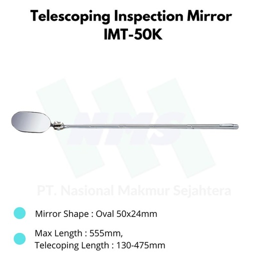 [EZM.1044056] Cermin Niigata Seiki IMT-50K Telescoping Inspection Mirror 50mm