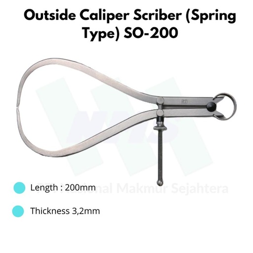 [EZM.1044060] Niigata Seiki Outside Caliper Scriber (Spring Type) SO-200