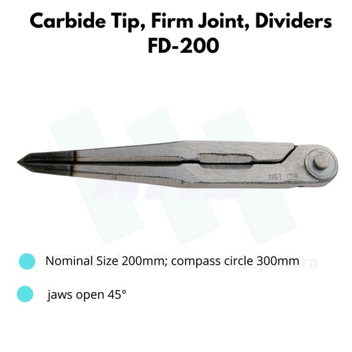 [EZM.1044071] Niigata Seiki Carbide Tip, Firm Joint, Dividers FD-200