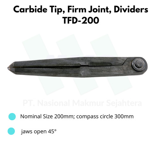 [EZM.1044074] Niigata Seiki Carbide Tip, Firm Joint, Dividers TFD-200