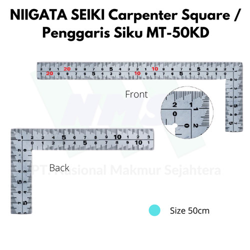 [EZM.1044095] Niigata Seiki Carpenter Square / Penggaris Siku MT-50KD