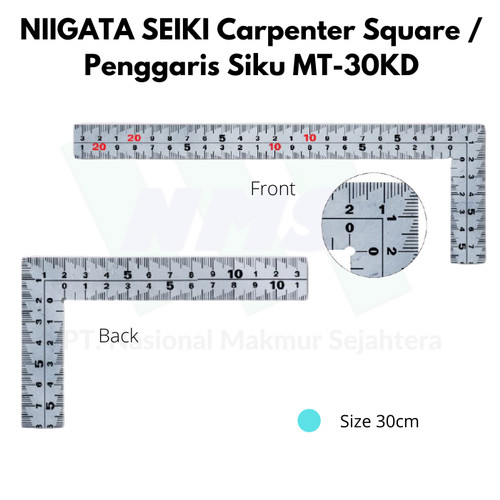 [EZM.1044096] Niigata Seiki Carpenter Square / Penggaris Siku MT-30KD