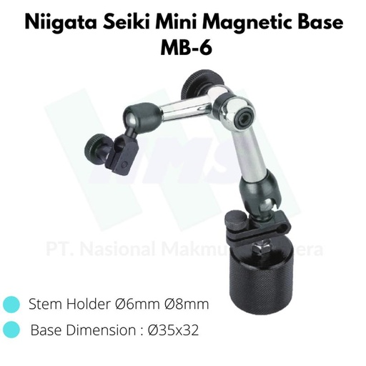 [EZM.1044106] Niigata Seiki Mini Magnetic Base MB-6 Stand Magnet Dial Gauge