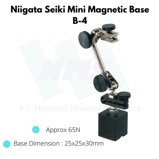 [EZM.1044108] Niigata Seiki Mini Magnetic Base B-4 Stand Magnet Dial Gauge Indicator