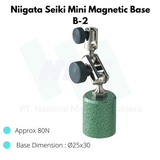 [EZM.1044110] Niigata Seiki Mini Magnetic Base B-2 Stand Magnet Dial Gauge Indicator
