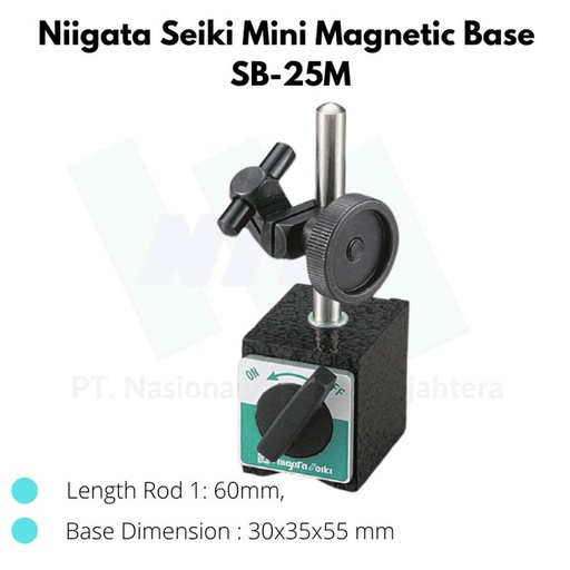 [EZM.1044111] Niigata Seiki Mini Magnetic Base SB-25M Stand Magnet Dial Gauge