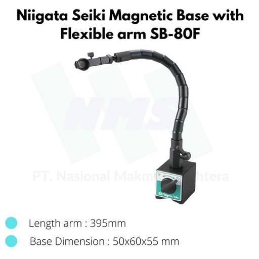 [EZM.1044113] Niigata Seiki Magnetic Base with Flexible arm SB-80F Stand Magnet