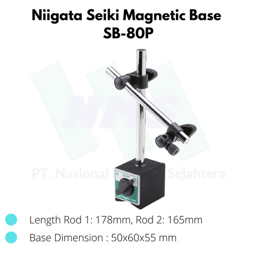 [EZM.1044114] Niigata Seiki Magnetic Base SB-80P Stand Magnet Dial Gauge Indicator