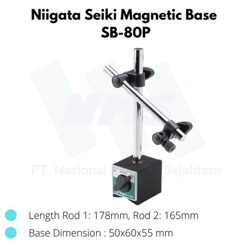 [EZM.1044114] Niigata Seiki Magnetic Base SB-80P Stand Magnet Dial Gauge Indicator