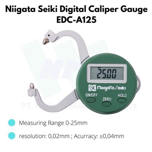 [EZM.1044301] Niigata Seiki Digital Caliper Gauge EDC-A125