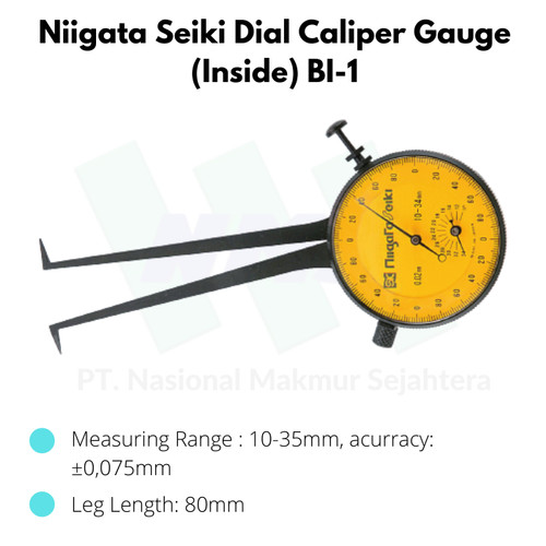 [EZM.1044119] Niigata Seiki Dial Caliper Gauge (Inside) BI-1