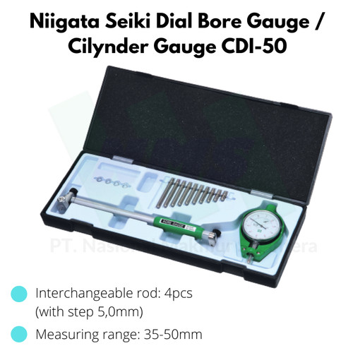 [EZM.1044127] Niigata Seiki Dial Bore Gauge / Cilynder Gauge CDI-50