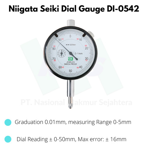 [EZM.1044130] Niigata Seiki Dial Gauge DI-0542