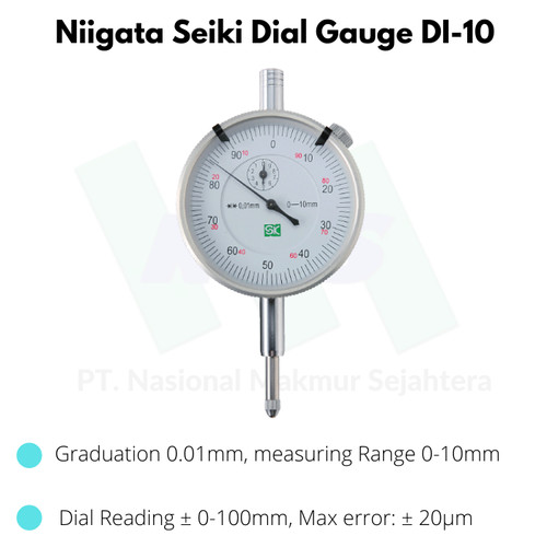 [EZM.1044132] Niigata Seiki Dial Gauge DI-10