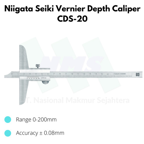 [EZM.1044149] Niigata Seiki Vernier Depth Caliper CDS-20