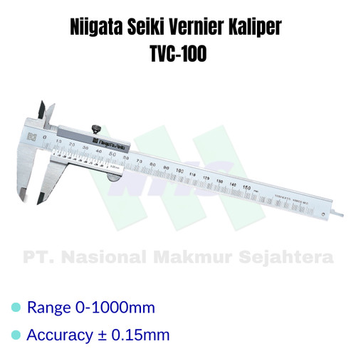 [EZM.1044160] Niigata Seiki Vernier Kaliper/Jangka Sorong TVC-100