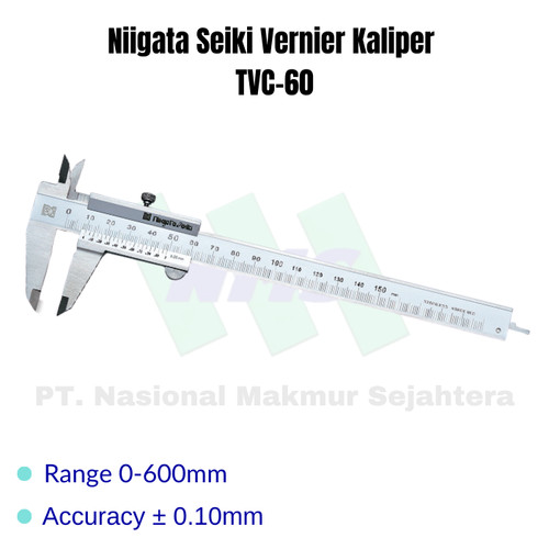 [EZM.1044161] Niigata Seiki Vernier Kaliper/Jangka Sorong TVC-60