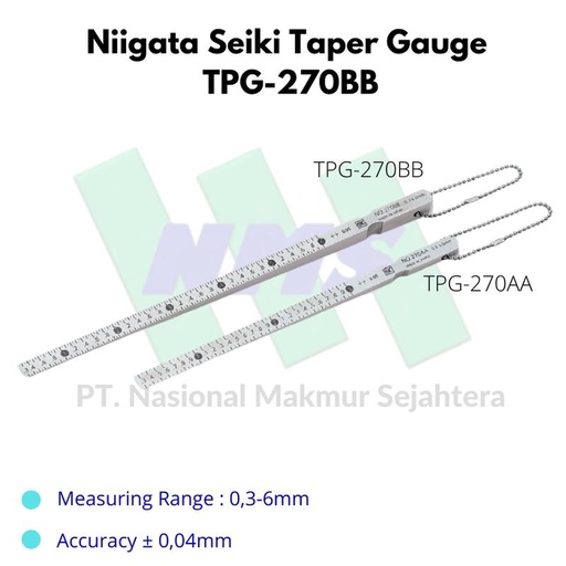[EZM.1044181] Niigata Seiki Taper Gauge TPG-270BB