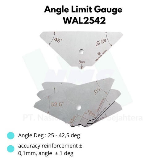 [EZM.1044183] Niigata Seiki Angle Limit Gauge WAL2542