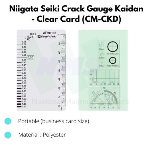 [EZM.1044187] Niigata Seiki Crack Gauge Kaidan - Clear Card (CM-CKD)