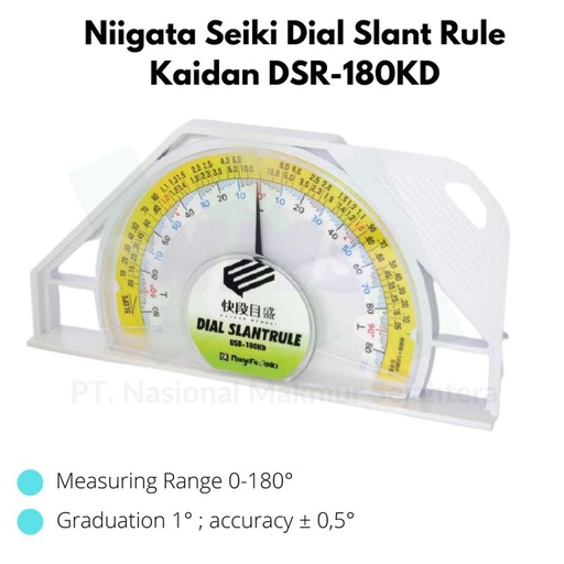 [EZM.1044193] Niigata Seiki Dial Slant Rule Kaidan DSR-180KD