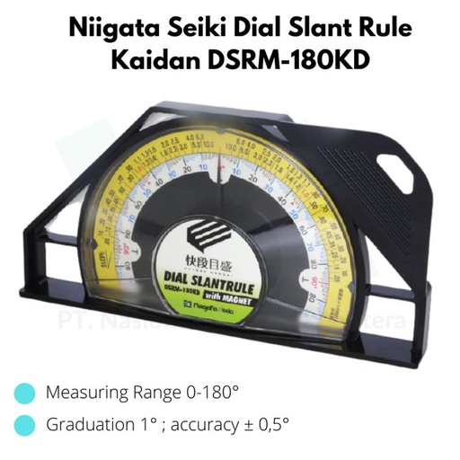 [EZM.1044194] Niigata Seiki Dial Slant Rule Kaidan DSRM-180KD