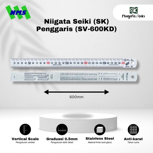 [EZM.1044229] Niigata Seiki (SK) Penggaris (SV-600KD)