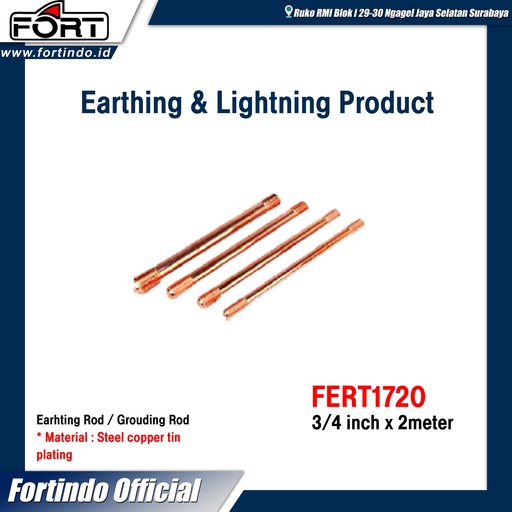 [EZM.1030374] Earhting Rod/Grouding Rod FERT1720 Merk FORT