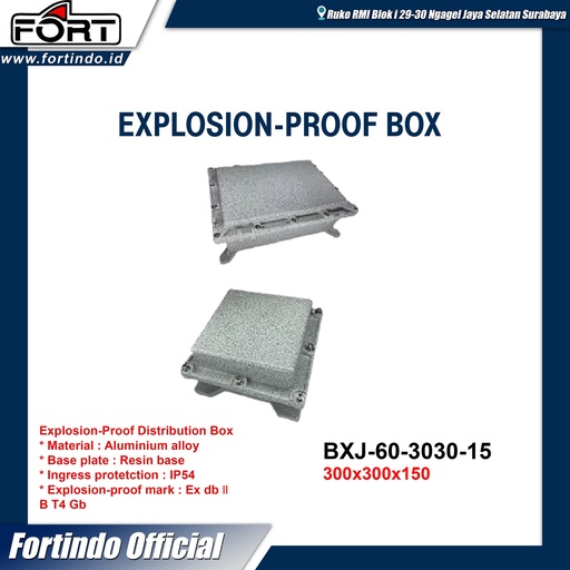 [EZM.1030450] Explosion-Proof Distribution Box BXJ-60-3030-15 Merk FORT