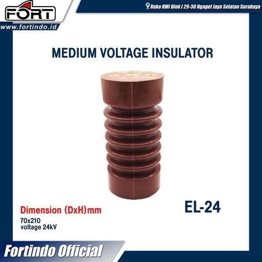 [EZM.1030501] Medium Voltage Insulator EL-24 MERK FORT