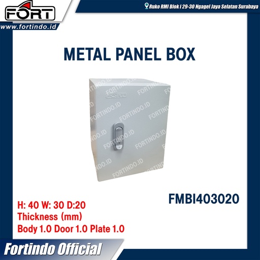 [EZM.1030577] Metal Panel Box Indoor FMBI403020 IP55 Merk FORT