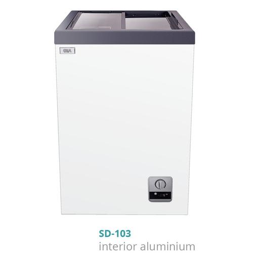 [EZM.7100106] Freezer Kaca Geser Type: SD-103