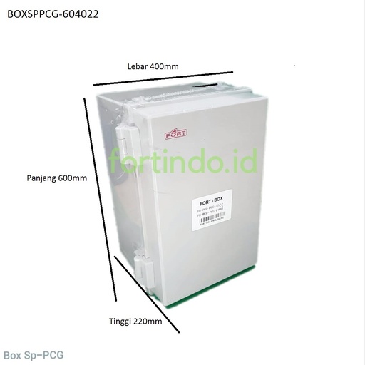 [EZM.1031731] BOX PANEL SP-PCG-604022 KLEM ABS IP66 60X40X22 CLAMP PLASTIK FORT