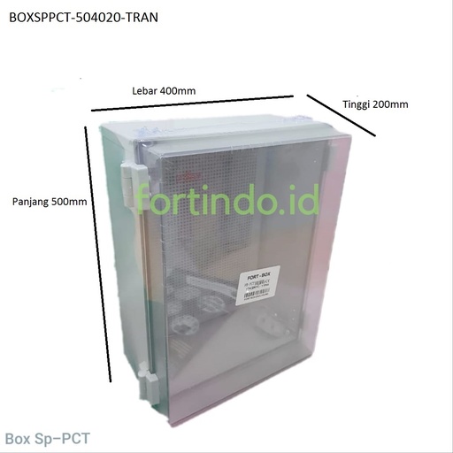 [EZM.1031736] BOX PANEL SP-PCT-504020 TRANSPARAN PLASTIK ENCLOUSURE FORT