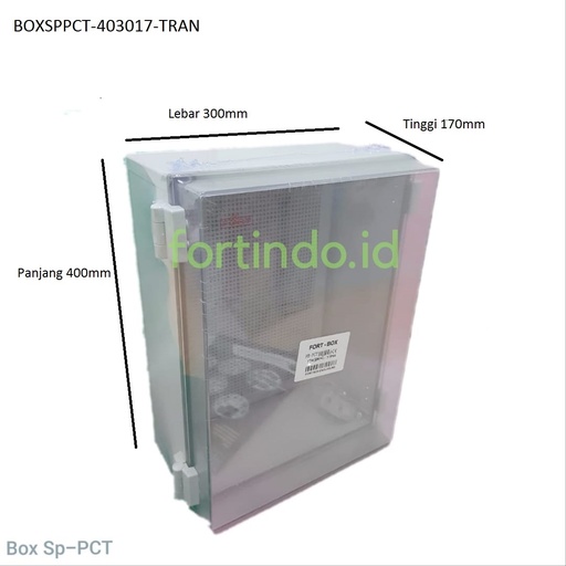 [EZM.1031737] BOX PANEL SP-PCT-403017 TRANSPARAN PLASTIK ENCLOUSURE FORT