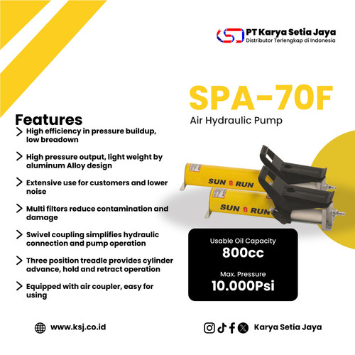 [EZO.1900002] Air Hydraulic Pumps SPA-70F Sun Run