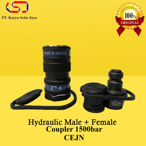 [EZO.1900004] Hydraulic Male+Female Coupler 1500bar/150Mpa CEJN