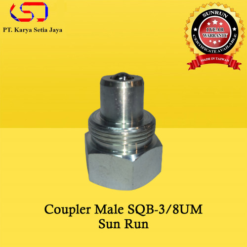 [EZO.1900041] Hydraulic Couplers Male SQB 3/8UM Sun Run