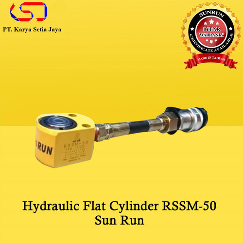 [EZO.1900074] Hydraulic Flat Cylinder RSSM-50 Cap 5Ton Stroke 6mm 700bar Sun Run