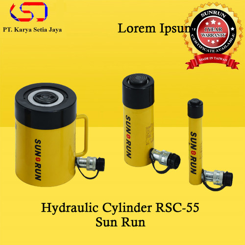 [EZO.1900077] Hydraulic Cylinder RSC-55 Cap 5T Stroke 127mm 700bar Sun Run