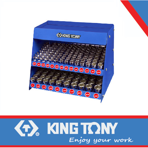 [EZM.8901212] 136pc Kunci Socket inchi 1/2"DR 12 Point Standard Socket Shelf Set - King Tony 4072SR