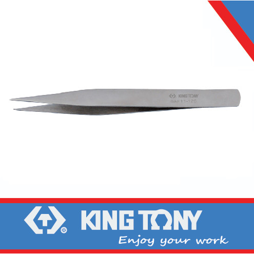 [EZM.8900133] PINSET - STRAIGHT FINE POINT TWEEZERS 124MM - KING TONY 6AF11-125