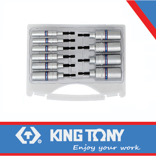 [EZM.8900211] 10 PC Impact Construction 6 Point Socket Set - KING TONY 1010CMR