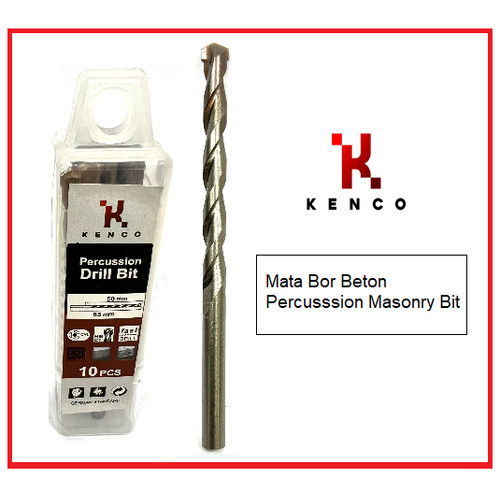 [EZM.8900353] 10 Pcs Mata Bor Beton Percusssion Masonry Bit KENCO 6mm - KCPMBD6