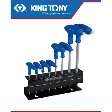 [EZM.8900491] KUNCI L SET MURAH L-HANDLE HEX HEAD SET 2-10MM KING TONY 8PC- 022218MR