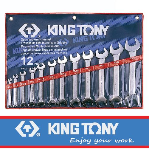 [EZM.8900593] KUNCI PAS MURAH SET 12PC DOUBLE END WRENCH SET METRIC KINGTONY 01112MR