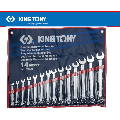 [EZM.8900595] KUNCI RING PAS Inchi 14PC / COMBINATION WRENCH SET SAE - KING TONY 1214SR