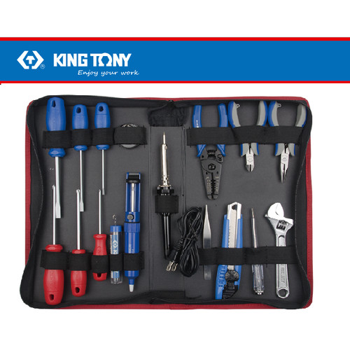 [EZM.8900815] SOLDER ELECTRICAL TOOL KIT SET 17PC - KING TONY 90217PQ