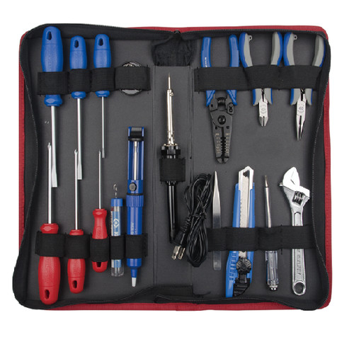 [EZM.8900938] SOLDER ELECTRICAL SET / ELECTRONIC TOOL SET 17PC - KING TONY 90217PQ